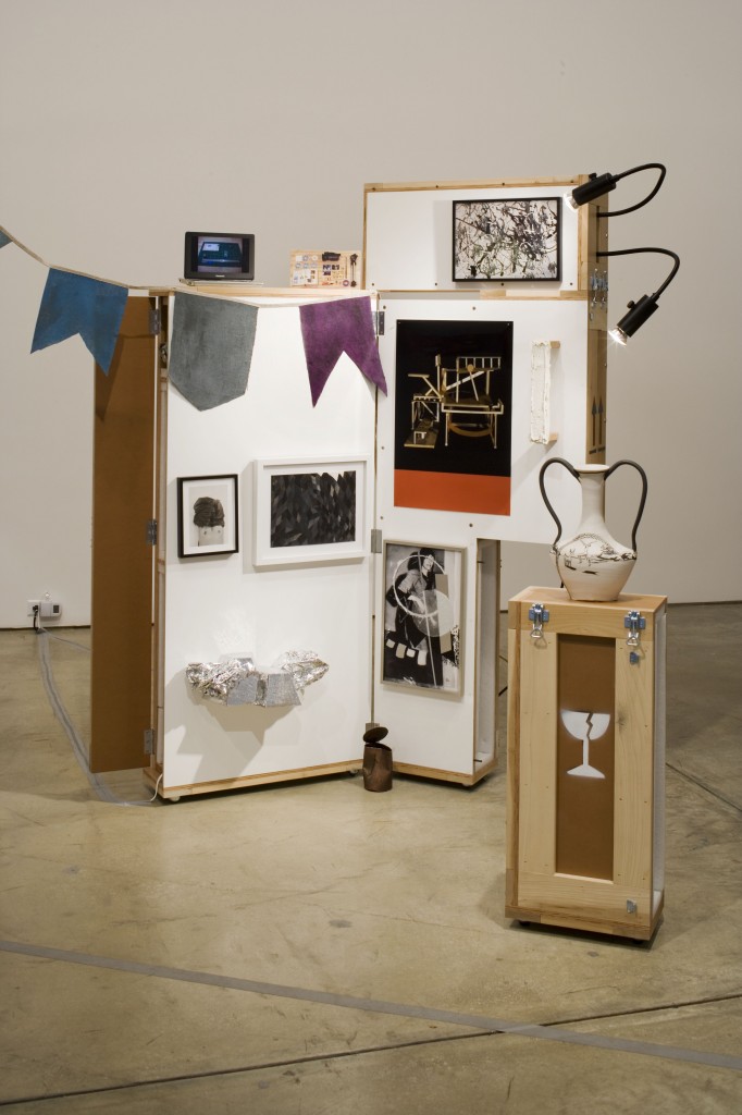 PeterPeter Simensky, Neutral Capital Collection II, 2007, portable art collection and gallery in collapsible shipping crate