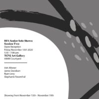 BFA Senior Shows: Ash Albeser, Stephanie Rosenthal, Jamie Davidson, Ryan Levy
